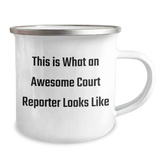 Funny Court Reporter Gifts, Inspirational Court Reporter Quote, Camping Mug for Father's Day from Friends, Unique Gifts for Court Reporter Men - Image 2